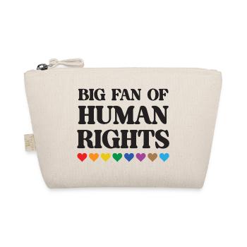 LGBTQ Pride Month - Big Fan of Human Rights - Organic Pouch - nature - Front