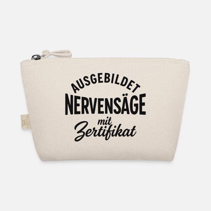 Ausgebildet zur Nervensäge - Bio-Täschchen - Natur