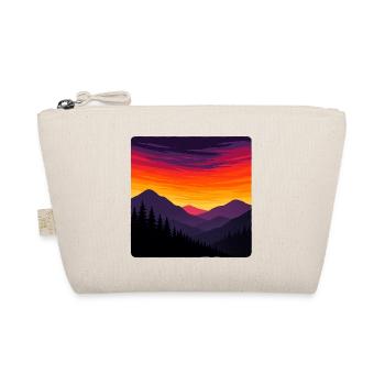 Sunset Over Wild Mountains - Organic Pouch - nature - Front