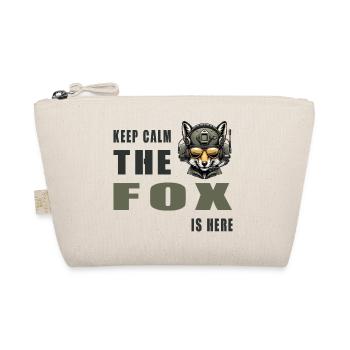 Keep calm - the fox is here - Organic Pouch - nature - Front
