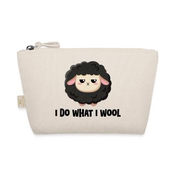 Mignon mouton noir avec dicton - Trousse biologique - nature - Devant