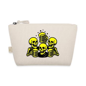 Skeleton Beer Team Funny - Organic Pouch - nature - Front