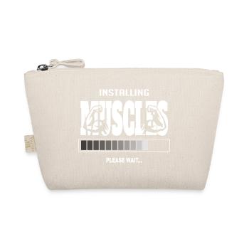 Installing Muscles – Funny Gym Workout - Organic Pouch - nature - Front