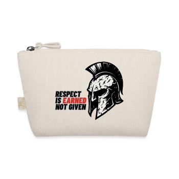 Respect Is earned not given – Spartanerhelm - Bio-Täschchen - Natur - Vorne