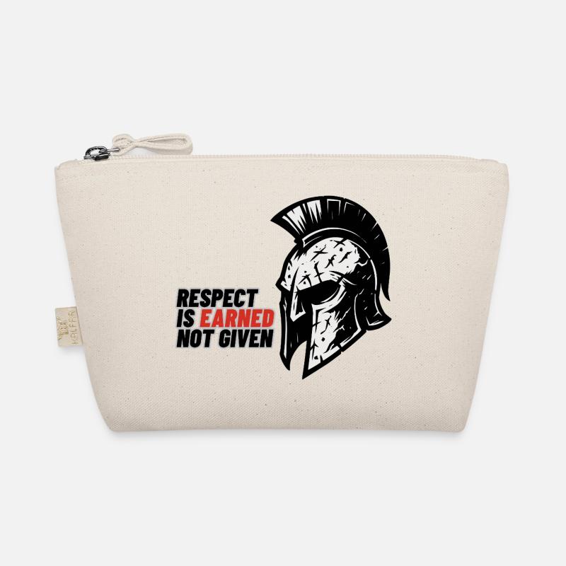 Respect Is earned not given – Spartanerhelm Bio-Täschchen