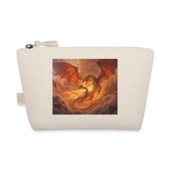 Fire Dragon with Phoenix on the Clouds - Organic Pouch - nature - Front