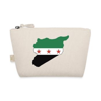  syria flag  and map علم وخريطة سورية  - Organic Pouch - nature - Front