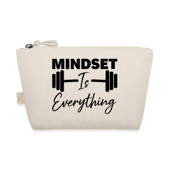 Mindset Is Everything Motivational Quote - Trousse biologique - nature - Devant