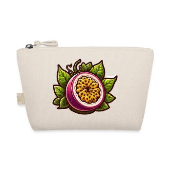 Illustration of Exotic Passion Flower Fruit - Organic Pouch - nature - Front