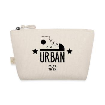 Urban Shoe Graphic Design With Stars and Text Art - Organic Pouch - nature - Front