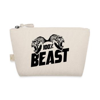 Gorilla Beast Motivation - Organic Pouch - nature - Front