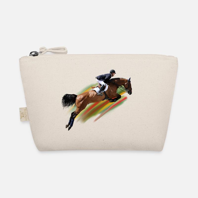 Dynamic show jumper at a gallop Organic Pouch