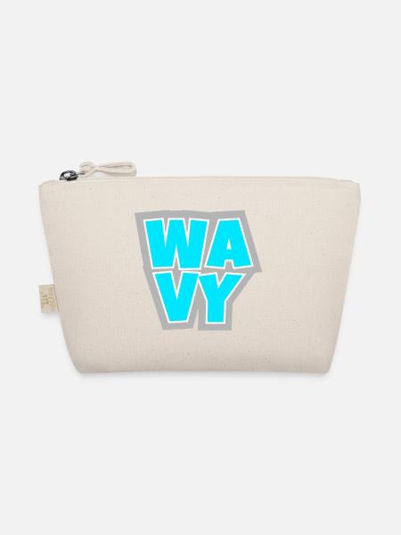 WAVY - locker, cool und immer im Flow. - Bio-Täschchen - Natur - Vorne