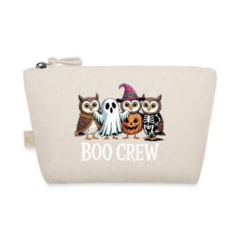 Boo Crew Eulen Geist Kürbis Hexe Skelett Halloween - Bio-Täschchen - Natur - Vorne