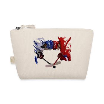 Duel de hockey sur glace Bleu Rouge - Trousse biologique - nature - Devant