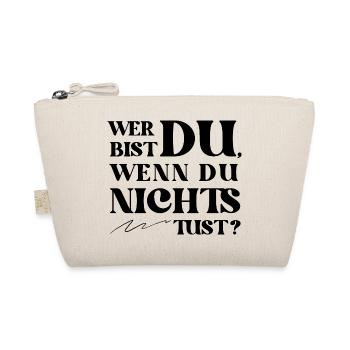 Who Are You Retro Statement - Organic Pouch - nature - Front