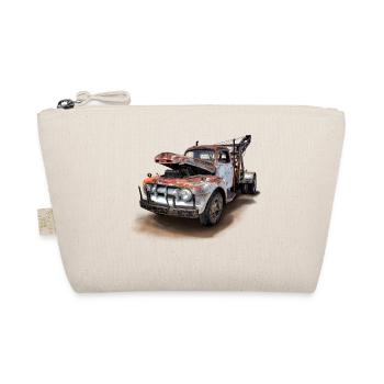 Rostiger Abschleppwagen Vintage - Bio-Täschchen - Natur - Vorne