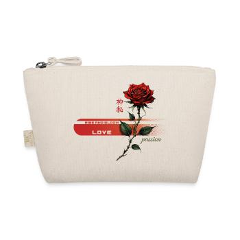 Crimson Rose of Passion - Organic Pouch - nature - Front