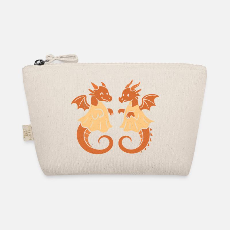 Twin Dragon Duet Organic Pouch