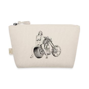 Bikini on the chopper - Organic Pouch - nature - Front