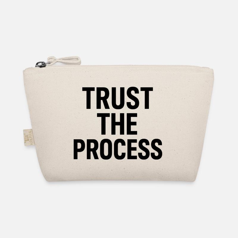Trust the Process Typography Organic Pouch