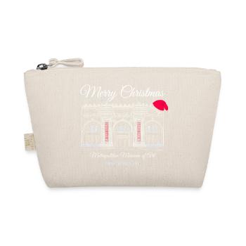 Christmas in New York, Art Museum Hand Drawing - Organic Pouch - nature - Front