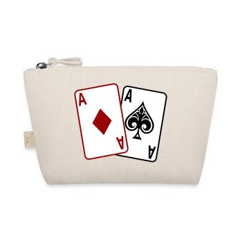 Poker Karten – Texas Hold’em Casino Design - Bio-Täschchen - Natur - Vorne