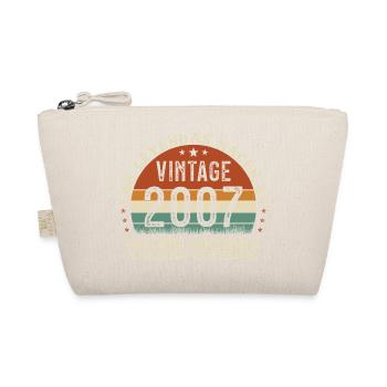 2007 Retro Vintage Birthday Gift - Organic Pouch - nature - Front