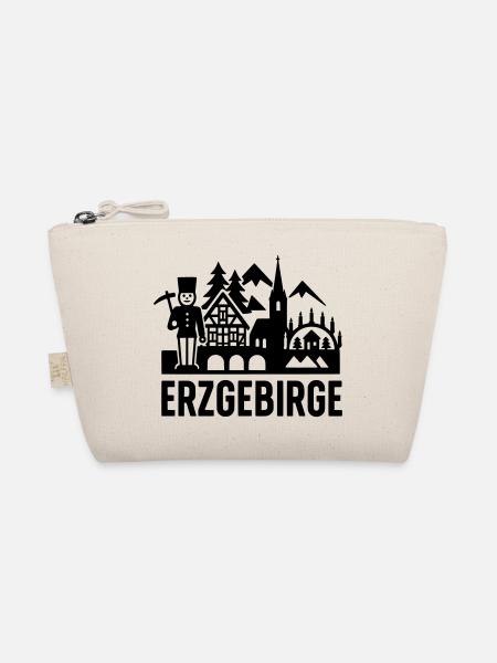 Erzgebirge typisch Silhouette - Bio-Täschchen - Natur