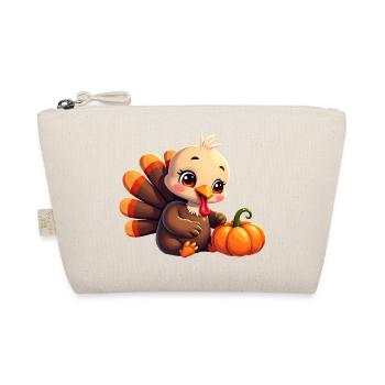 Thanksgiving Truthahn Baby - Bio-Täschchen - Natur - Vorne