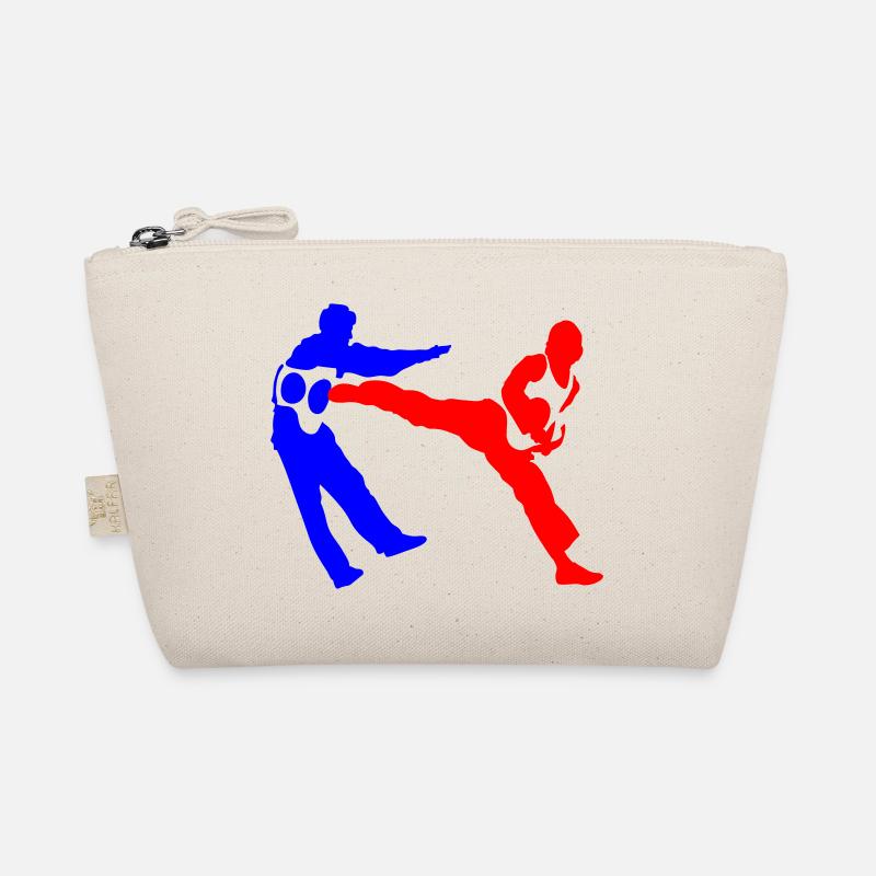 Combative silhouettes contrast Organic Pouch