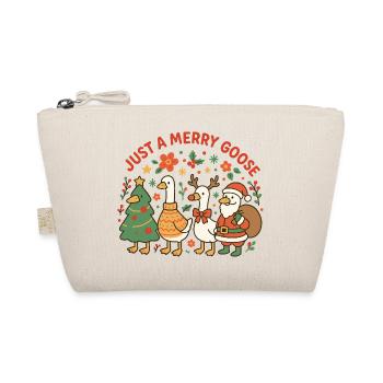 Noël juste une famille d’oies joyeuses - Trousse biologique - nature - Devant
