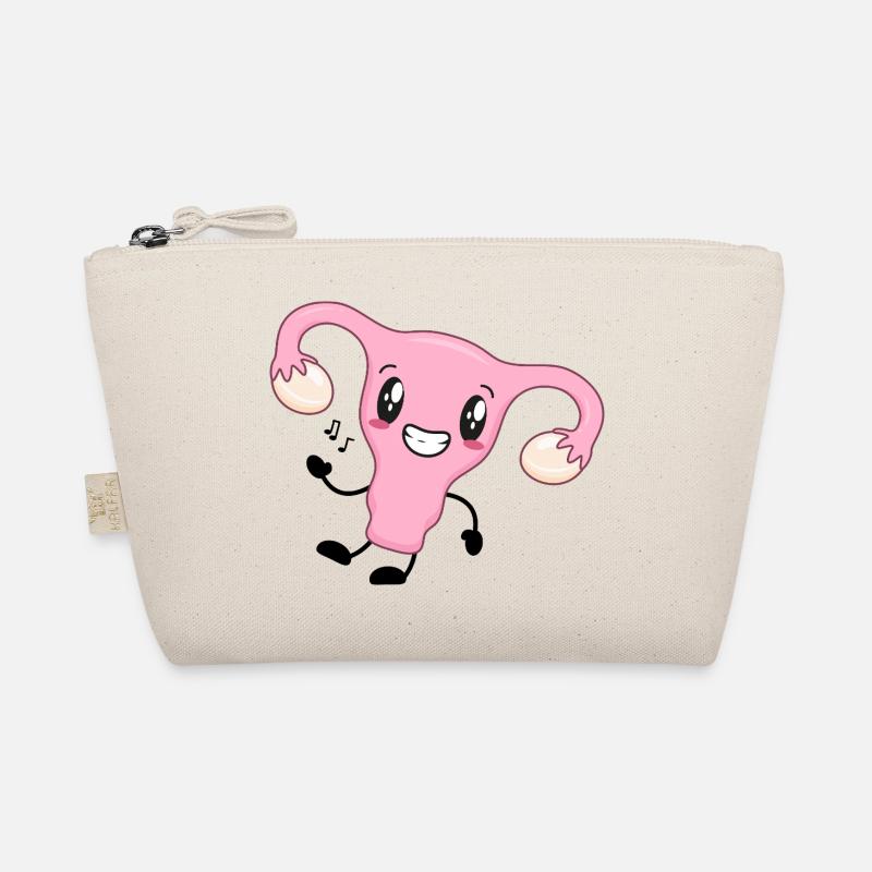 Dessin animé de l’utérus rose Trousse biologique
