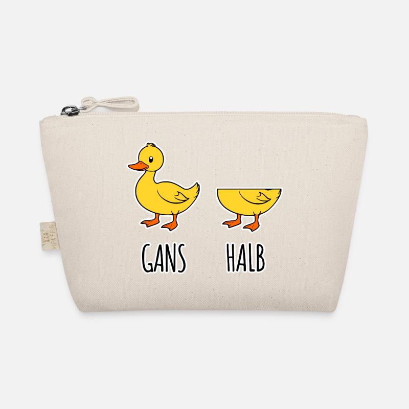 Goose - Half - Whole Goose Half Goose Flat Joke HAHA Organic Pouch