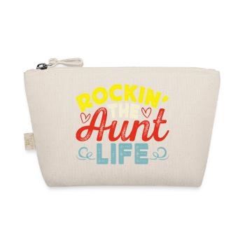 Aunt Gift Best Aunt In The World - Organic Pouch - nature - Front