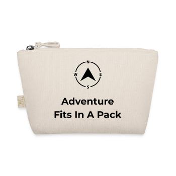 L’aventure tient dans un sac à dos - Chemise de voyage - Trousse biologique - nature - Devant