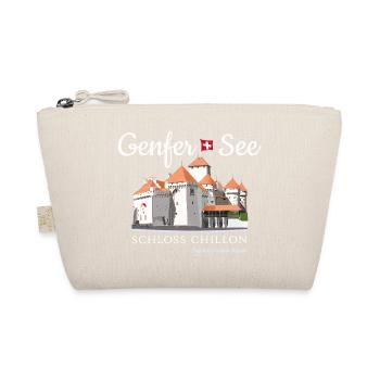 Genfer See, Handzeichnung Schloss Chillon, Schweiz - Bio-Täschchen - Natur - Vorne