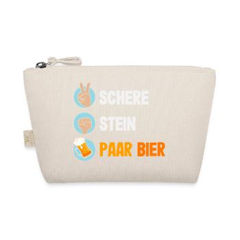 Lustiges Vatertag Geschenk Papa Bier - Bio-Täschchen - Natur - Vorne