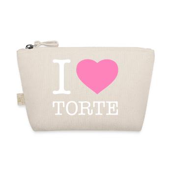 I love Torte - Bio-Täschchen - Natur - Vorne