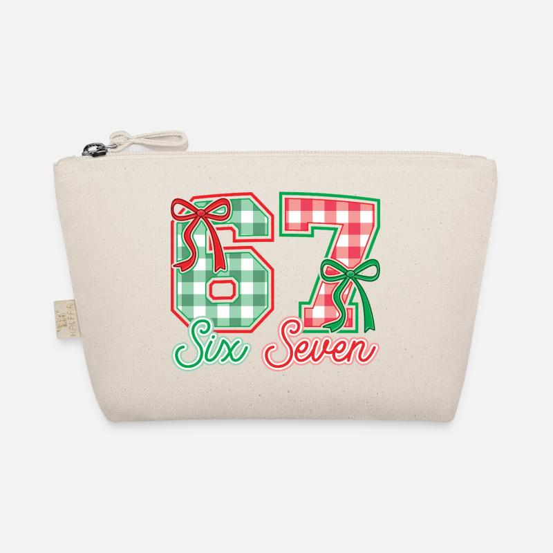 Festive 67 Gingham Bows Organic Pouch