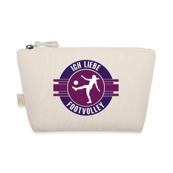 I love Footvolley Footvolleyerin Team Mannschaf - Organic Pouch - nature - Front