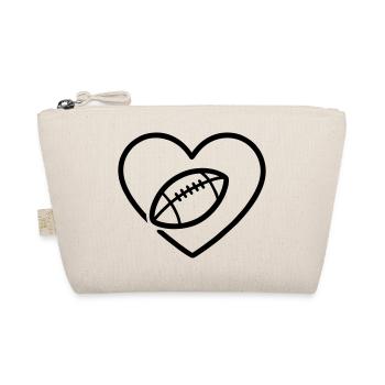 Cuore Rugby XV – Passione Rugby - Organic Pouch - nature - Front