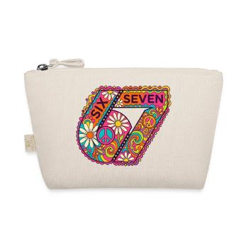 Psychedelic Seven Flowers - Organic Pouch - nature - Front
