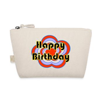 HAPPY BIRTHDAY. CHRISTMAS. YEAR. ANNIVERSARY - Organic Pouch - nature - Front