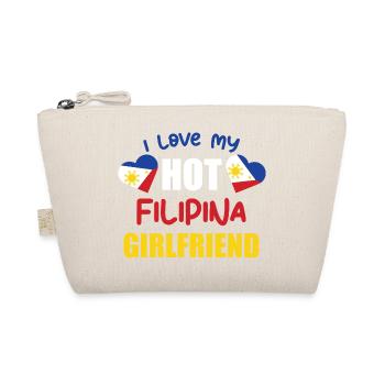 I Love My Filipina Girlfriend Philippines Art - Organic Pouch - nature - Front