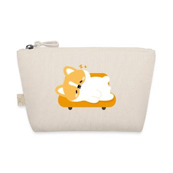 Tired Corgi on Sunny Couch - Organic Pouch - nature - Front
