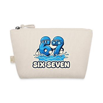67 Memes Six Seven Swimming Funny Gift - Organic Pouch - nature - Front