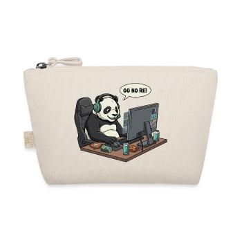 Panda Gamer GG NO RE - Organic Pouch - nature - Front