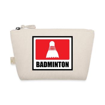 Badminton – Sport – Schläger - Bio-Täschchen - Natur - Vorne