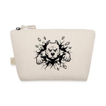 Motif de pouvoir de la percée du mur du chien pitbull - Trousse biologique - nature - Devant